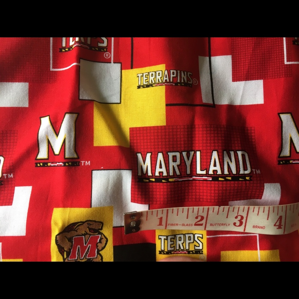 NW UNIVERSITY OF MARYLAND HANDMADE RUNNER 42”x22” - Picture 7 of 8